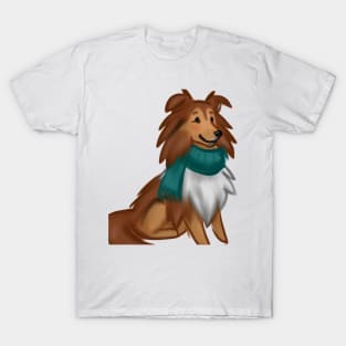 Cute Sheltie Drawing T-Shirt